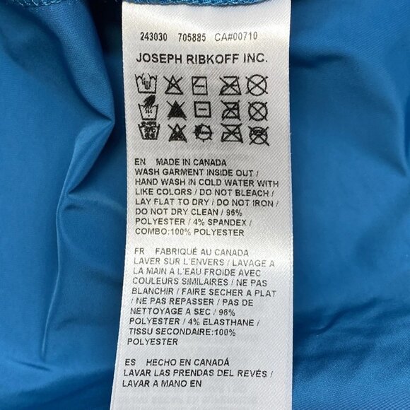 NEW JOSEPH RIBKOFF Shift Midi Dress Pacific Blue Size 10 Drawstring Cowl Neck - Picture 11 of 11